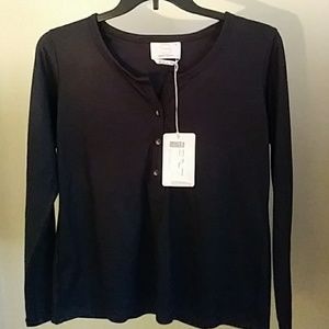 NWT Marina Rinaldi Heathered Gray Medium Top